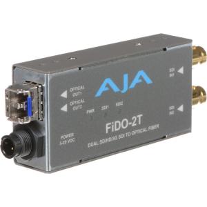 AJA FiDO Dual-Channel 3G-SDI to LC Fiber Mini Converter