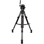 Cartoni Focus 22 Tripod System with 2-Stage Aluminum Legs, Mid-Level Spreader, and Bag