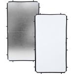 Manfrotto Skylite Rapid Fabric Reflector (Silver/White, 3.6 x 6.6')