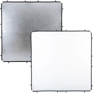 Manfrotto Skylite Rapid Fabric Reflector (Silver/White, 6.6 x 6.6')