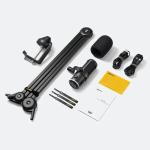 Deity Microphones VO-7U Dynamic Supercardioid USB Streamer Microphone Kit with Boom Arm (Black)