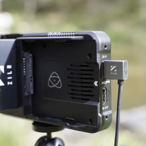 ZILR Hyper-Thin High-Speed HDMI Secure Cable with Right-Angle Connector and Ethernet (19.7")