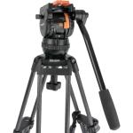 Miller Versa CXV6 Head, 75 Sprinter II 2-Stage Carbon Fiber Tripod, Mid-Level Spreader & Soft Case Kit