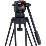 Miller Versa CXV10 Head, Sprinter II 1-Stage Alloy Tripod, Mid-Level Spreader, Rubber Feet & Soft Case Kit