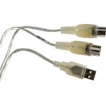 Icon Pro Audio MidiPort 5-Pin MIDI I/O to USB-A Interface Cable