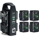 Anton/Bauer Titon Micro 150 4-Battery Kit with GM4 Charger Kit (Gold Mount)