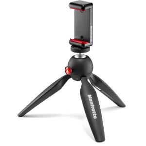 Manfrotto PIXI Smart Mini Tripod with Phone Clamp (Black)