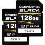 Delkin Devices 128GB BLACK UHS-II SDXC Memory Card (2-Pack)
