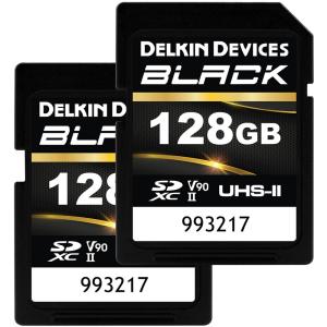 Delkin Devices 128GB BLACK UHS-II SDXC Memory Card (2-Pack)