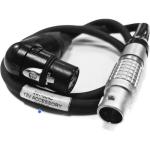 Steadicam 12V 3-Pin LEMO to Right-Angle 4-Pin XLR Volt Accessory Cable for M-Series Stabilizers (22")