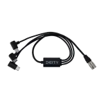 Deity Microphones SPD-HR3U 4-Pin Hirose to Triple USB-C Cable