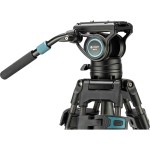 Fotopro DV-3C Heavy Duty Fluid Head Video Carbon Fiber Tripod (Black)