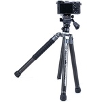 Fotopro X-Aircross 3 Video Carbon Fiber Tripod (Slate Gray)