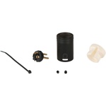 Cable Techniques Low-Profile Right-Angle XLR 3-Pin Male Connector (Standard Outlet, B-Shell, White Cap)