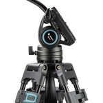 Fotopro DV-3A Heavy Duty Fluid Head Video Aluminum Tripod (Black)