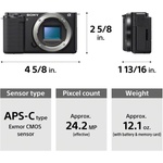 Sony ZV-E10 Mirrorless Camera (Black)