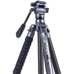 Fotopro X-Aircross 3 Lite Video Carbon Fiber Tripod (Slate Gray)