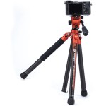 Fotopro X-Aircross 3 Lite Video Carbon Fiber Tripod (Flame Orange)