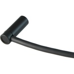 Cable Techniques Low-Profile Right-Angle Mini-XLR 3-Pin Male Connector with Adjustable Exit (Large Outlet, Black Cap)