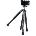 Fotopro X-Aircross 3 Carbon Lite Fiber Travel Tripod with FPH-32Q Ball Head (Slate Gray)