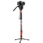 Fotopro X-Airfly Carbon Fiber Monopod (Flame Orange)