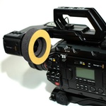 Bluestar Special Use Round Viewfinder Eyecushion for Blackmagic URSA (Genuine English Chamois, Natural)