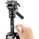 Fotopro Pantour Origin Tripod with MH-4L Video Head (Black)