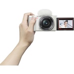 Sony ZV-E10 Mirrorless Camera with 16-50mm Lens (White)