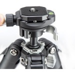 Fotopro FLY-1 Aluminum Travel Tripod with Arca-Type Ball Head (Slate Gray)