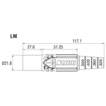 KUPO K-LOK 150A Single-pole Male Plug- Brown