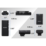 Sony ECM-W2BT Camera-Mount Digital Bluetooth Wireless Microphone System for Sony Cameras
