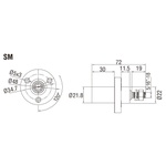 KUPO K-LOK 150A Single-pole Stud Male Receptacle- Red