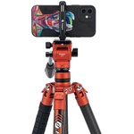 Fotopro X-Aircross 3 Video Carbon Fiber Tripod (Flame Orange)