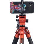 Fotopro X-Aircross 3 Lite Video Carbon Fiber Tripod (Flame Orange)