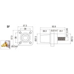 KUPO K-LOK 400A Single-pole Stud Female Receptacle- Green