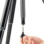 Fotopro FLY-1 Aluminum Travel Tripod with Arca-Type Ball Head (Slate Gray)