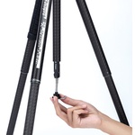 Fotopro X-Aircross 3 Carbon Fiber Travel Tripod with FPH-42QR Ball Head (Slate Gray)