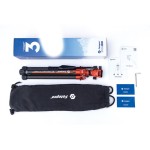 Fotopro X-Aircross 3 Lite Video Carbon Fiber Tripod (Flame Orange)