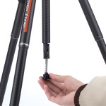 Fotopro X-Aircross 3 Lite Video Carbon Fiber Tripod (Flame Orange)