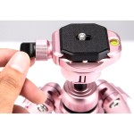 Fotopro FY-820 Free-1 Compact Aluminum Travel Tripod (Rose Gold)