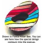 Bluestar Zacuto Oval Large Eyecushion (Fleece, Red)