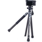 Fotopro X-Aircross 3 Lite Video Carbon Fiber Tripod (Slate Gray)
