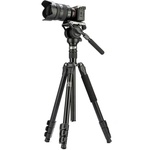 Fotopro S5i Pro Heavy-Duty Video Tripod with Fluid Head