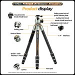 Fotopro Pantour T1 Plus Tripod with Ball Head and T-Track Leveling Bowl