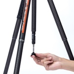 Fotopro X-Aircross 3 Carbon Fiber Travel Tripod with FPH-42QR Ball Head (Flame Orange)