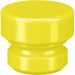 Cable Techniques Low-Profile Cap for Low-Profile XLR Connectors, Outlet for up to 6.0mm OD Cable (Large, Yellow)