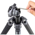 Fotopro X-Airfly Carbon Fiber Travel Tripod (Gray)