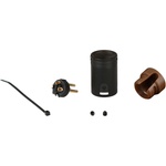 Cable Techniques Low-Profile Right-Angle XLR 3-Pin Male Connector (Large Outlet, B-Shell, Brown Cap)