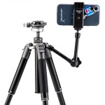 Fotopro FY-820 Free-1 Compact Aluminum Travel Tripod (Slate Gray)