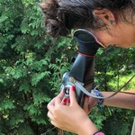 Bluestar Oval Large Viewfinder Eyecushion (Fleece, Camo)